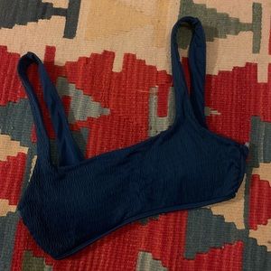 Aerie ruched scoop bikini top